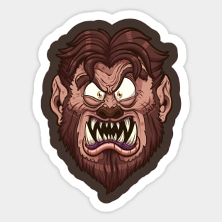 Werewolf Face Sticker